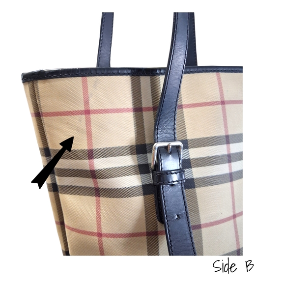 Vintage Burberry London Nova Check Bucket Bag Classic Plaid - Picture 3 of 12